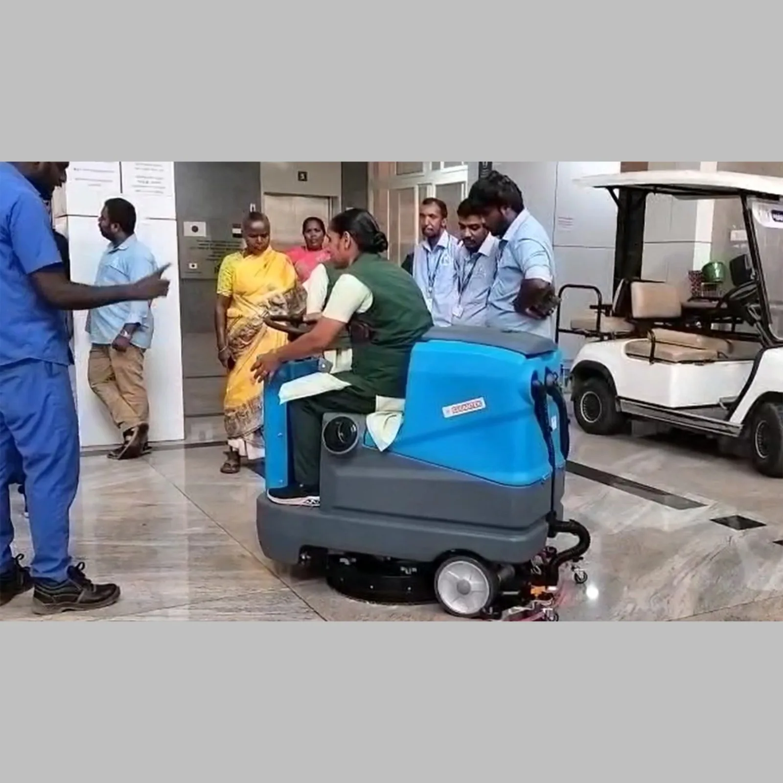 Introducing Cleantek Walk-Behind Battery Operated Scrubber Drier - Clean Smarter, Not Harder